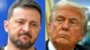 Ảnh ghép: Tổng thống Ukraine Volodymyr Zelenskyy (trái) và Tổng thống Hoa Kỳ Donald Trump.